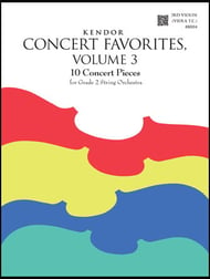 Kendor Concert Favorites - Volume 3 Violin 3 string method book cover